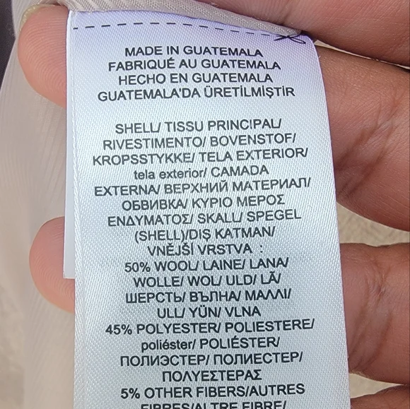 Lauren Ralph Lauren black label Herringbone wool blend dusty pink  coat size 4 - Picture 11 of 15